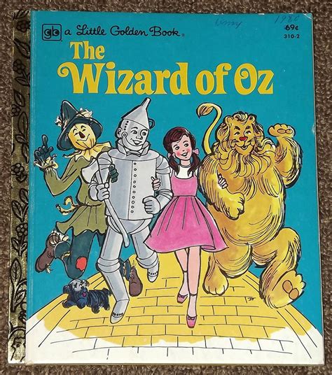 The Wizard Of Oz Little Golden Book 1979 By Mainelykidsbooks