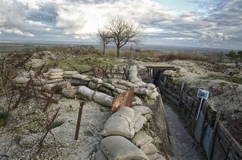 Champagne Ww1 Trenches At Massiges World War World War One Western