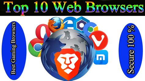 Top 10 Best Web Browsers 2020 2021 Youtube