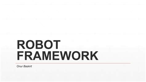 Robot Framework Lord Of The Rings Ppt