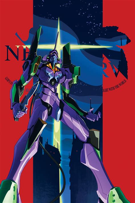 Eva Unit 01 Poster Neon Genesis Evangelion 12x 18 Etsy