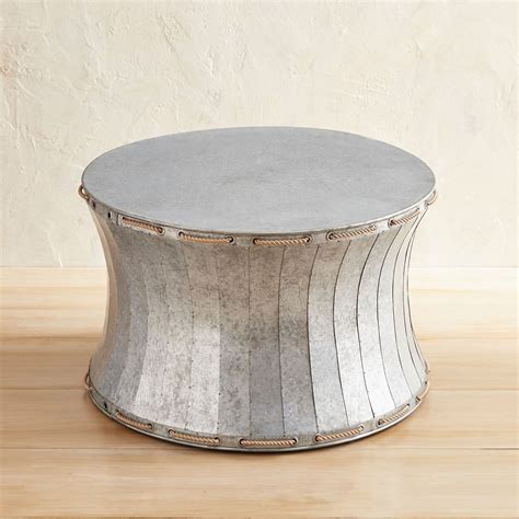 Galvanized Drum Coffee Table Pier 1 Imports Drum Coffee Table