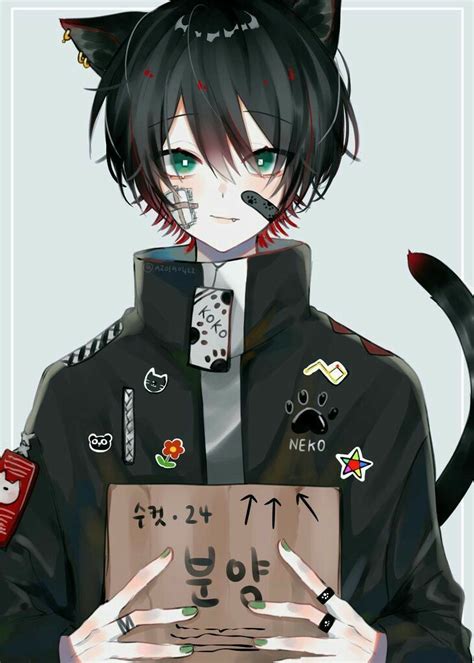 Anime Neko Lolis Neko Neko Boy Kawaii Anime Boy Cat Dark Anime