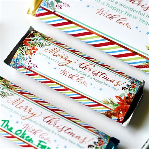 Christmas Chocolate Candy Bar Wrapper Ministering Printables