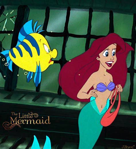 Ariel And Flounder The Little Mermaid 1989🧜‍♀️ Disney Princess Photo 43575587 Fanpop