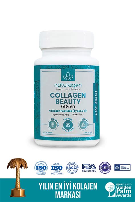 Kolajen 30 Tablet Hidrolize Collagen Type Tip 1 And Tip 3 Sığır Kolajen