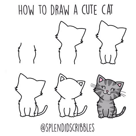 Polish your personal project or design with these cat drawing transparent png images, make it even more personalized and more attractive. Cat Drawing Simple in 2020 | Simple cat drawing, Animal ...