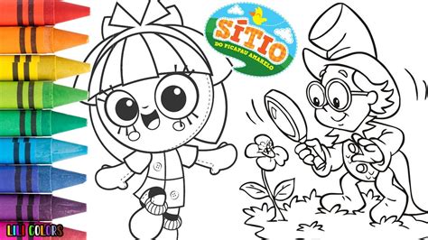 Emilia E Visconde Para Colorir