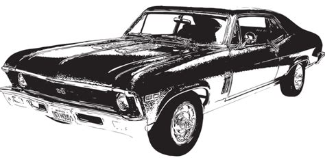 Car 69 Chevy Nova 1969 Hot Free Vector Graphic On Pixabay