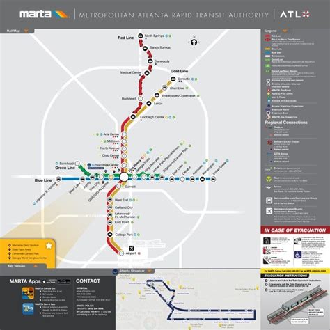 Atlanta Marta Rail Map Guide Maps Online Atlanta Marta Rail Map