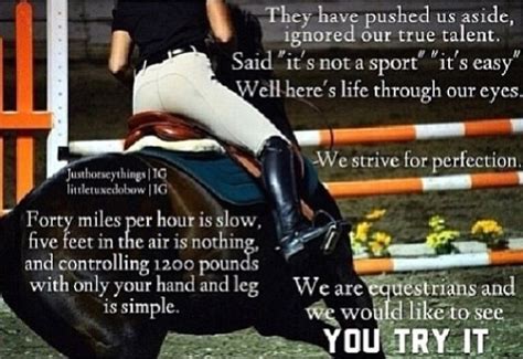 Horseback Riding Isnt A Sport Id Like To See You Try It Horse