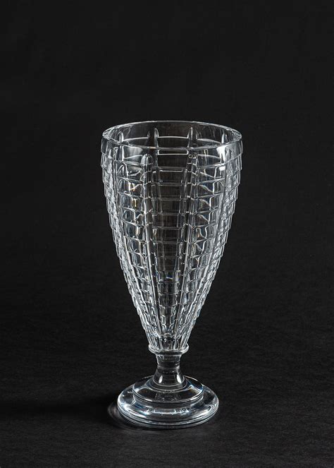 Cev 010012tr Clear Crystal Vase David Michael Furniture