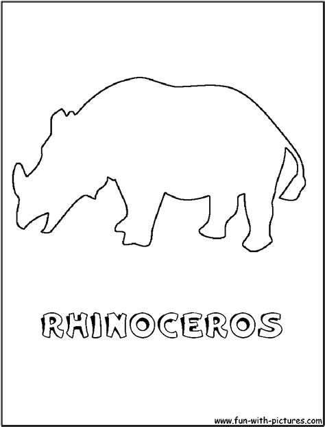 Are there any free coloring pages for kids? Rhino Coloring Page1