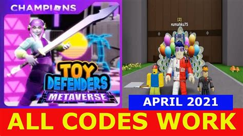 All Codes Work Toy Defenders Tower Defense Roblox April 2021