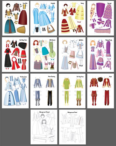 Paper Doll School Fairy Tale Paper Doll Book Published Paper Dolls