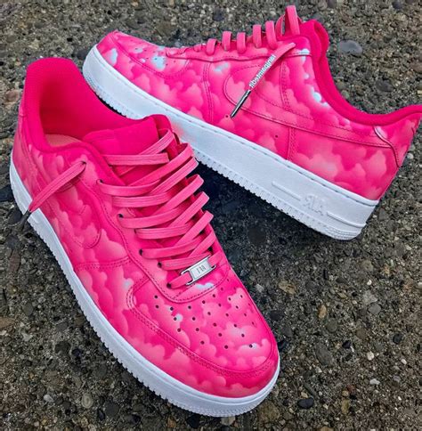 Pink Nike Air Force 1 Sneakers Fashion Jordan Shoes Girls Hype Shoes