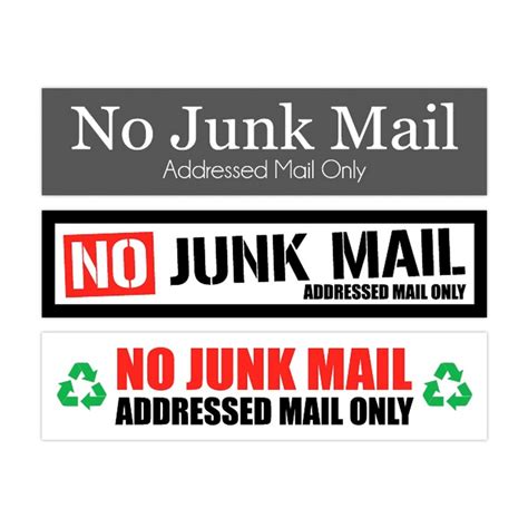 No Junk Mail Stickers Able Labels
