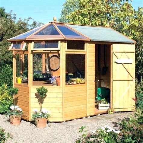 Garden Shed Greenhouse Combination Photo 4 Of 8 Wood Potting By Shed
