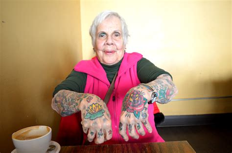 Check Out This 82 Year Old Woman S Hardcore Tattoos Edgewater Chicago Dnainfo