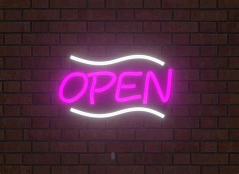 Open Neon Sign Handmade Custom Business Sign Store Decor Etsy