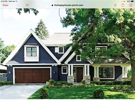 Each home has a i was thinking something in a blue shade to accent the taupe or something in the white color scheme. Pin by Tish Lewis on House colors | House exterior blue ...
