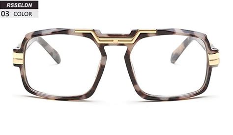 Rsseldn New Big Square Women Eyeglasses Brand Frames High Quality Black