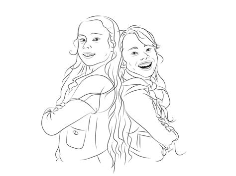 Portret Lijnillustraties WaalewijnDesign