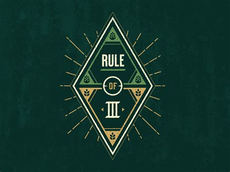Rule Of 3 By Andrew Willoughby On Dribbble