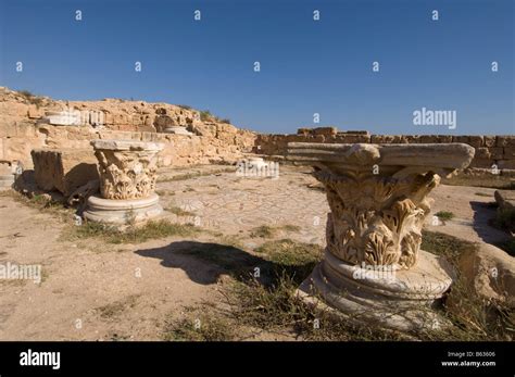 Sabratha Roman Site Tripolitania Libya Stock Photo Alamy
