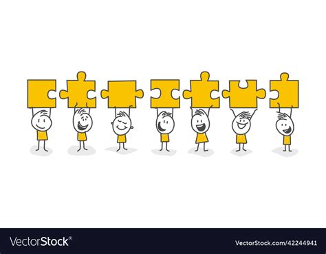 Stick Figures Signs Business Success Royalty Free Vector