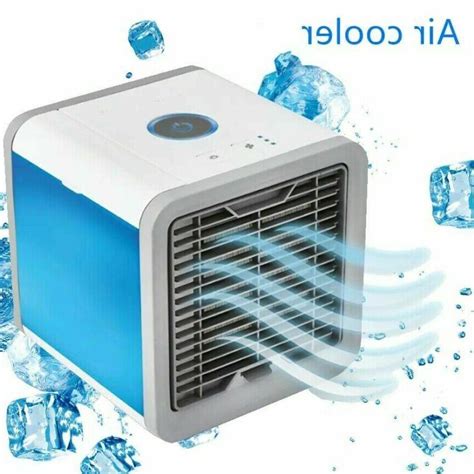 Mini portable air conditioner cooling clean artic air cooler fan humidifier. Mini Air Cooler Portable Air Conditioner Fan Cube