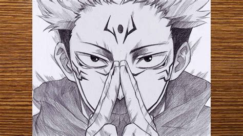 How To Draw Sukuna From Jujutsu Kaisen Sukuna Drawing Step By Step