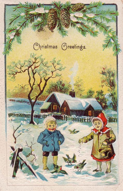 Clearly Vintage Christmas Postcards