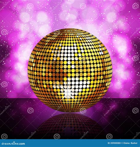 Sparkling Golden Disco Ball Stock Vector Illustration Of Gold Disco 20900080
