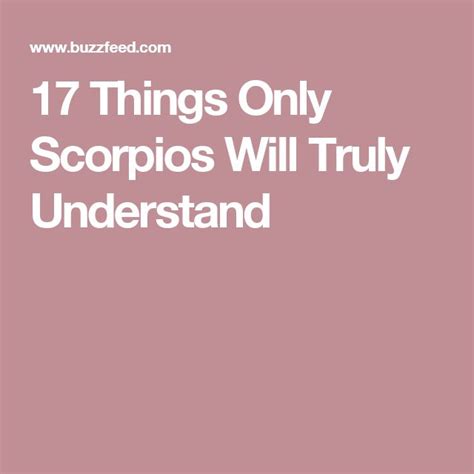 17 things only scorpios will truly understand scorpio understanding revenge