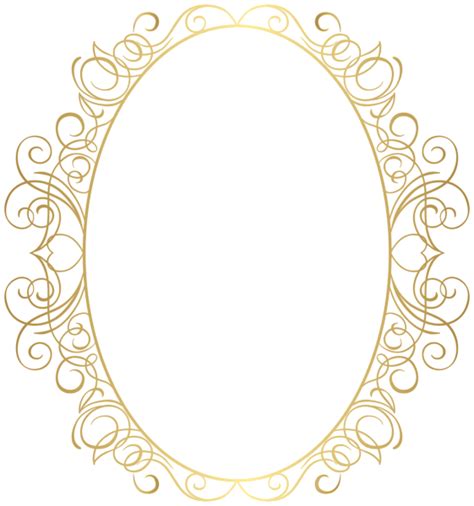 So many fancy and ornate vintage graphic frames, in all shapes and sizes! Oval Border Frame PNG Clipart | Gallery Yopriceville ...