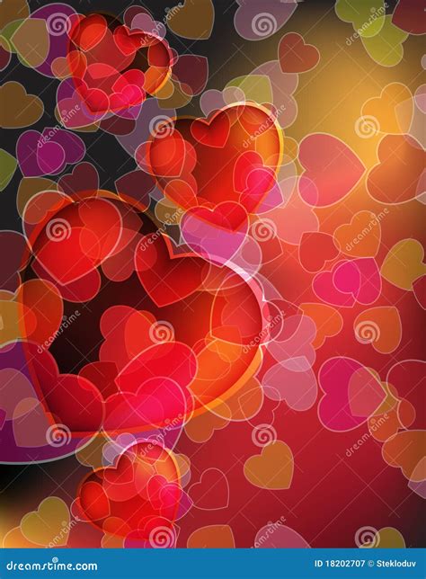 Randomly Scattered Hearts Stock Vector Illustration Of Concepts 18202707