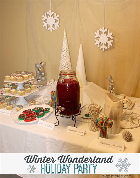 Easy Entertaining Ideas Winter Wonderland Holiday Party I Dig Pinterest