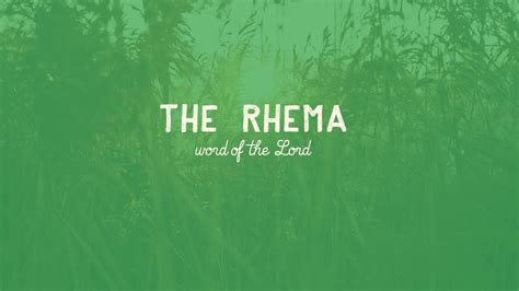 The Rhema Word Of God Terry Bone Youtube