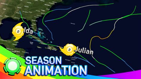 2021 Hypothetical Atlantic Hurricane Season Animation Youtube
