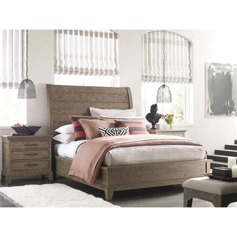 | new black finish 5 piece bedroom set w/ king bed dresser mirror nightstands ia52. Kincaid Furniture Plank Road Eastburn Solid Wood Queen ...