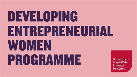 Usw Supports Female Entrepreneurs To Overcome Any Barriers In Business University Of South Wales