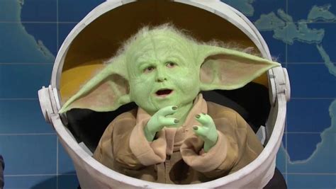 Baby Yoda Threatens To Kill Baby Groot In Saturday Night Live Appearance