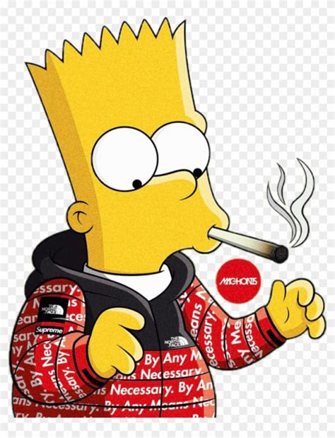 Bart Simpson Homer Simpson Supreme Graphic Designer Bart Simpson Smoking Weed 720x941