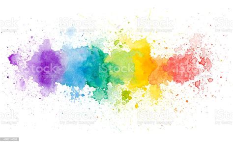 Rainbow Color Watercolor Background Stock Photo Download Image Now