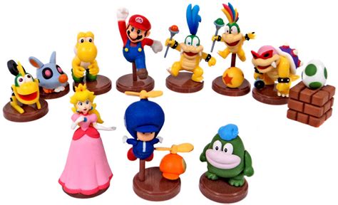 Super Mario Wii Super Mario Bros Wii Collection Set Of 11 15 Mini