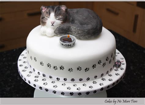 Sculpted Cat Cake With Edible Cat Topper Cake For A Party Flickr