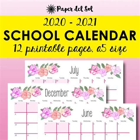 20 2021 Academic Calendar Free Download Printable Calendar Templates ️