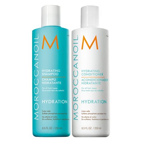 With the moroccanoil hair oil, work through the ends of your hair. Moroccanoil Hydrating Set (Shampoo 250ml + Conditioner 250ml)