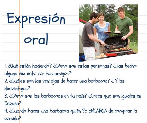 Expresión Oral Para Estudiantes De Español Ele A2b1 Enfocada En Los